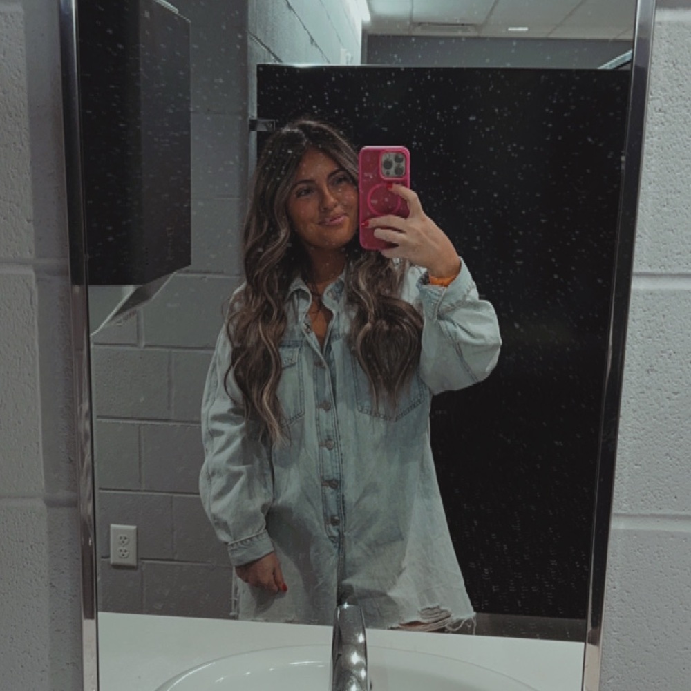 ZARA TRF DENIM SHORT JUMPSUIT - Picture 3 of 3